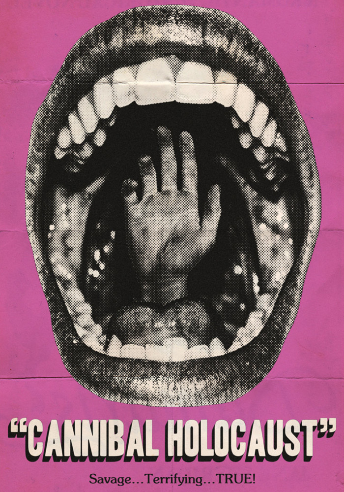 Lune Noire, affiche du film CANNIBAL HOLOCAUST DE Ruggero Deodato.